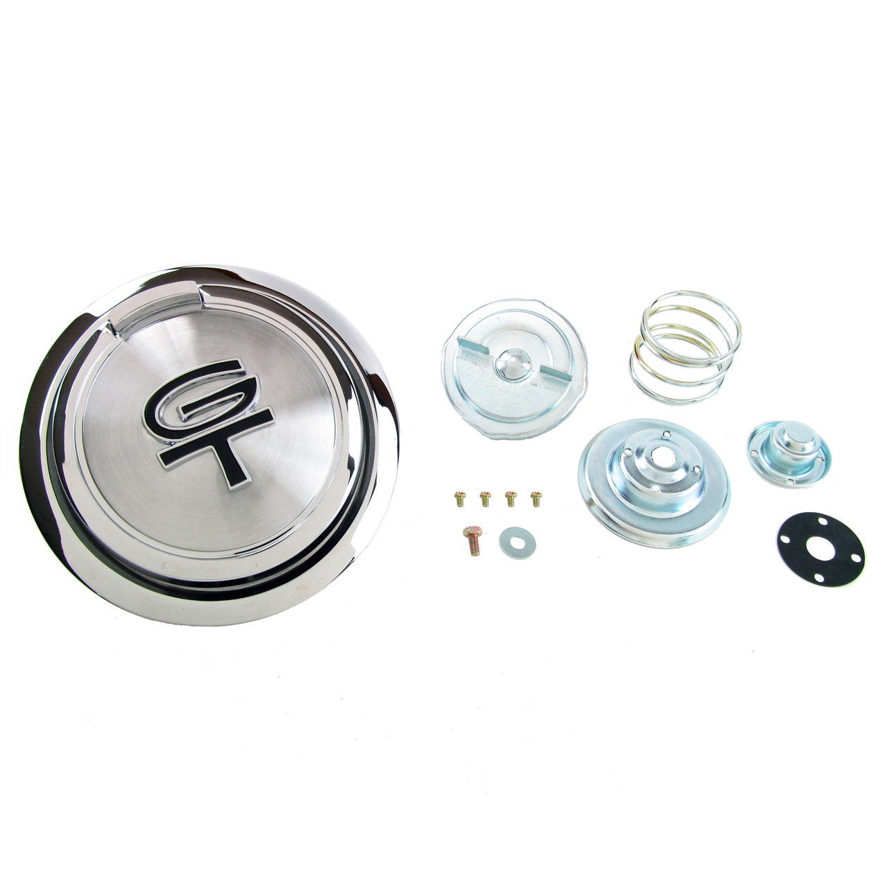 Pop-Open Fuel Cap | Black GT Emblem | 1967 Ford Mustang
