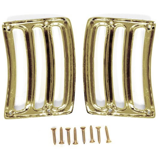 Gold Headlight Bucket Extension Trim | Pair | 1964-66 Ford Mustang
