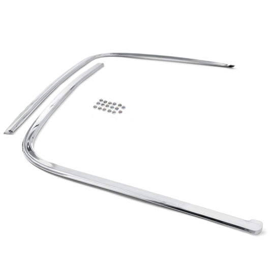 Convertible Top Boot Hockey Stick Trim Moldings | Pair | 1968 Ford Mustang