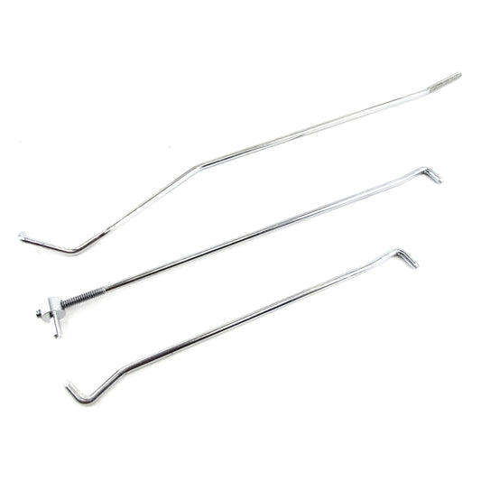 Door Lock Rods Set | 3 piece | LH or RH | 1967-68 Ford Mustang