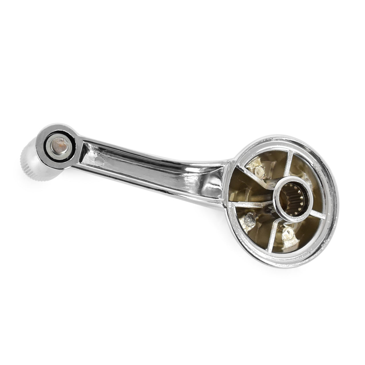 Chrome Door Window Handle with Chrome Knob | LH or RH | 1967 Mercury Cougar