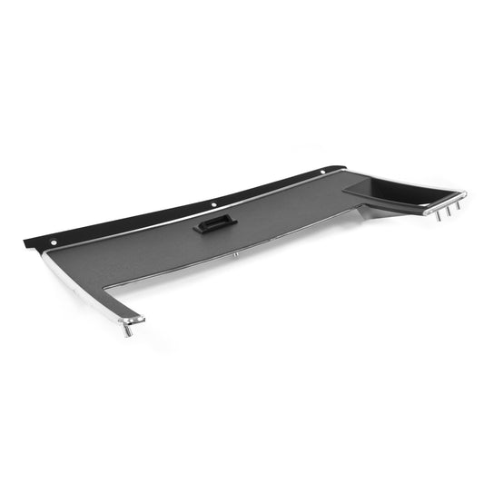 Passenger Dash Trim with Seat Belt Warning Light Opening | Black | 1971-73 Ford Mustang