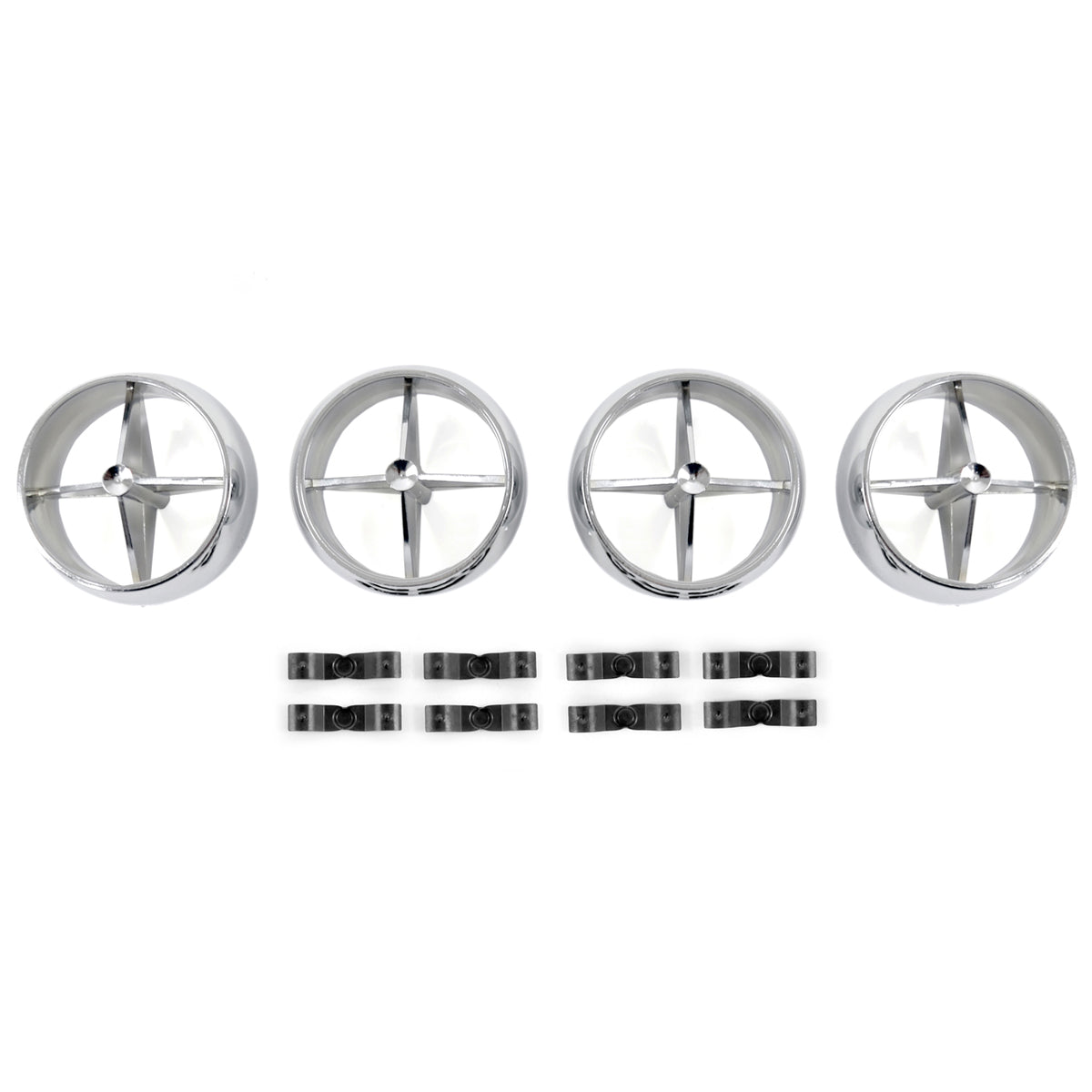 Underdash Hang-On Air Conditioner Fan Registers | Set of 4 | 1966 Ford Mustang