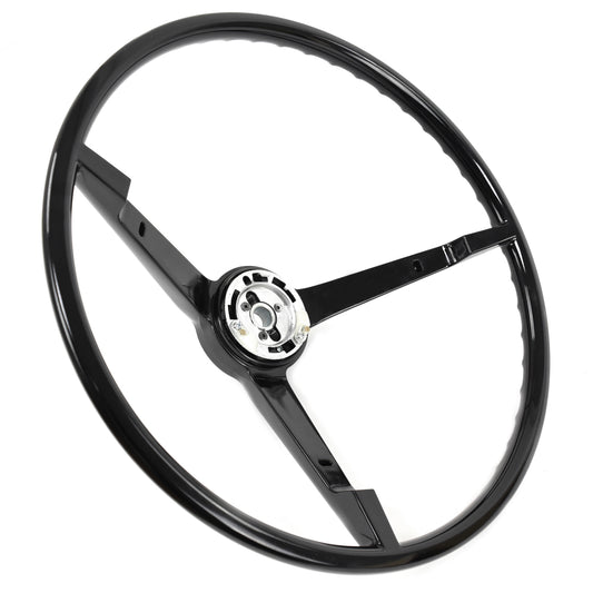 Steering Wheel | 3 Spoke | Black | Alternator-Type | 1965-66 Ford Mustang