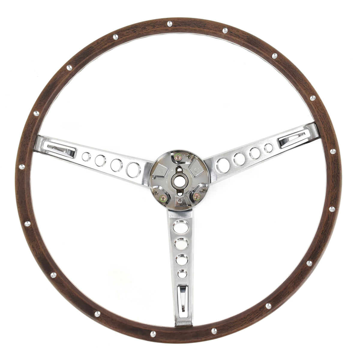 Steering Wheel | 3 Spoke | Deluxe Woodgrain | 1967 Ford Mustang