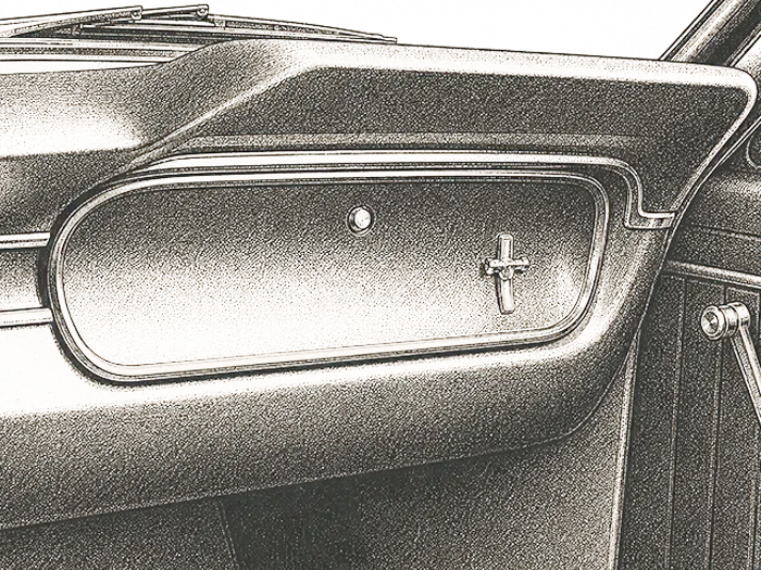 1964-73 Ford Mustang Glove Box