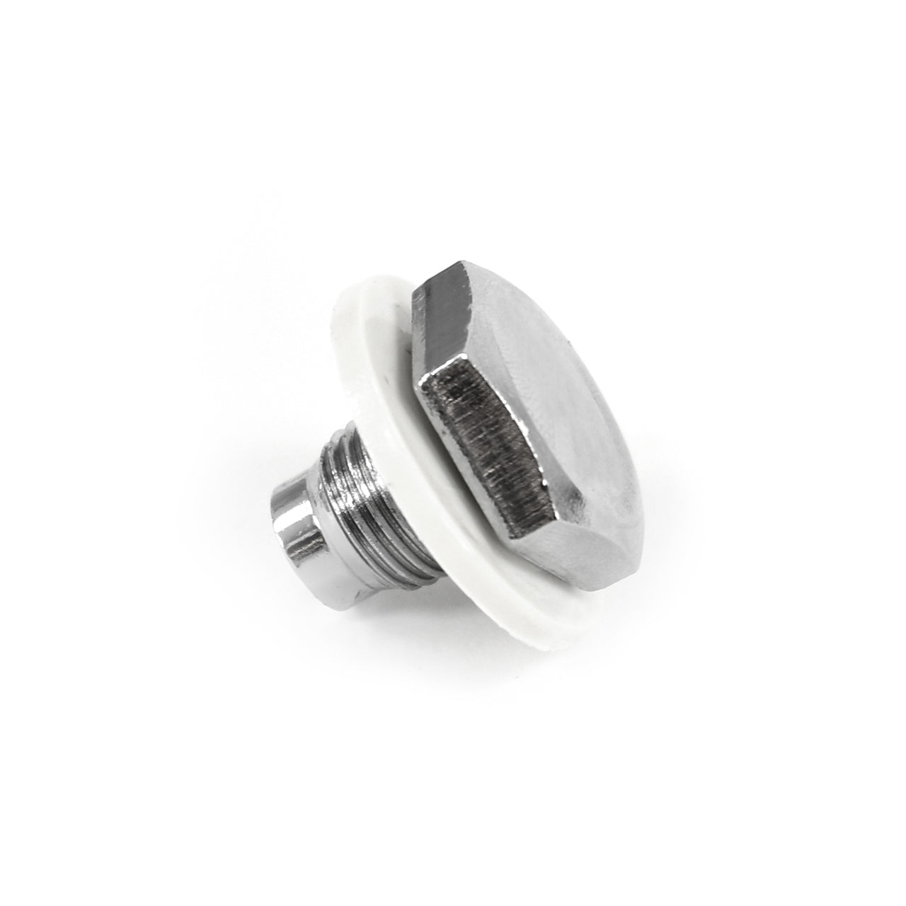 Chrome Oil Pan Drain Plug + Gasket | 1/2-20 | 1965-73 Ford Mustang