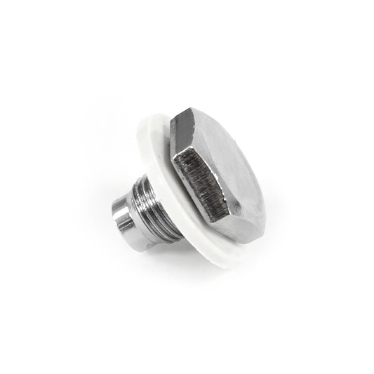Chrome Oil Pan Drain Plug + Gasket | 1/2-20 | 1965-73 Ford Mustang