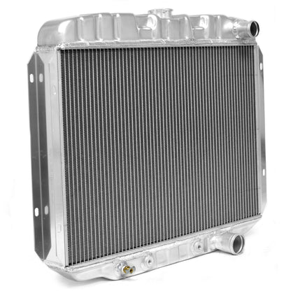 High-Flow Aluminum Radiator | 2-Row | 24 inch | 289 302 351W V8 | 1968-69 Ford Mustang