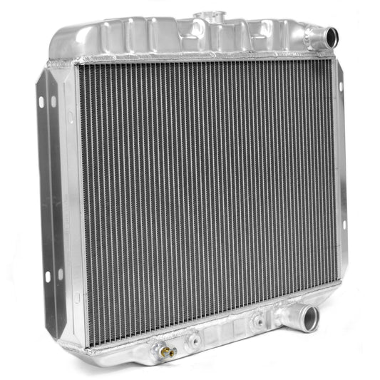 High-Flow Aluminum Radiator | 2-Row | 24 inch | 289 302 351W V8 | 1968-69 Ford Mustang