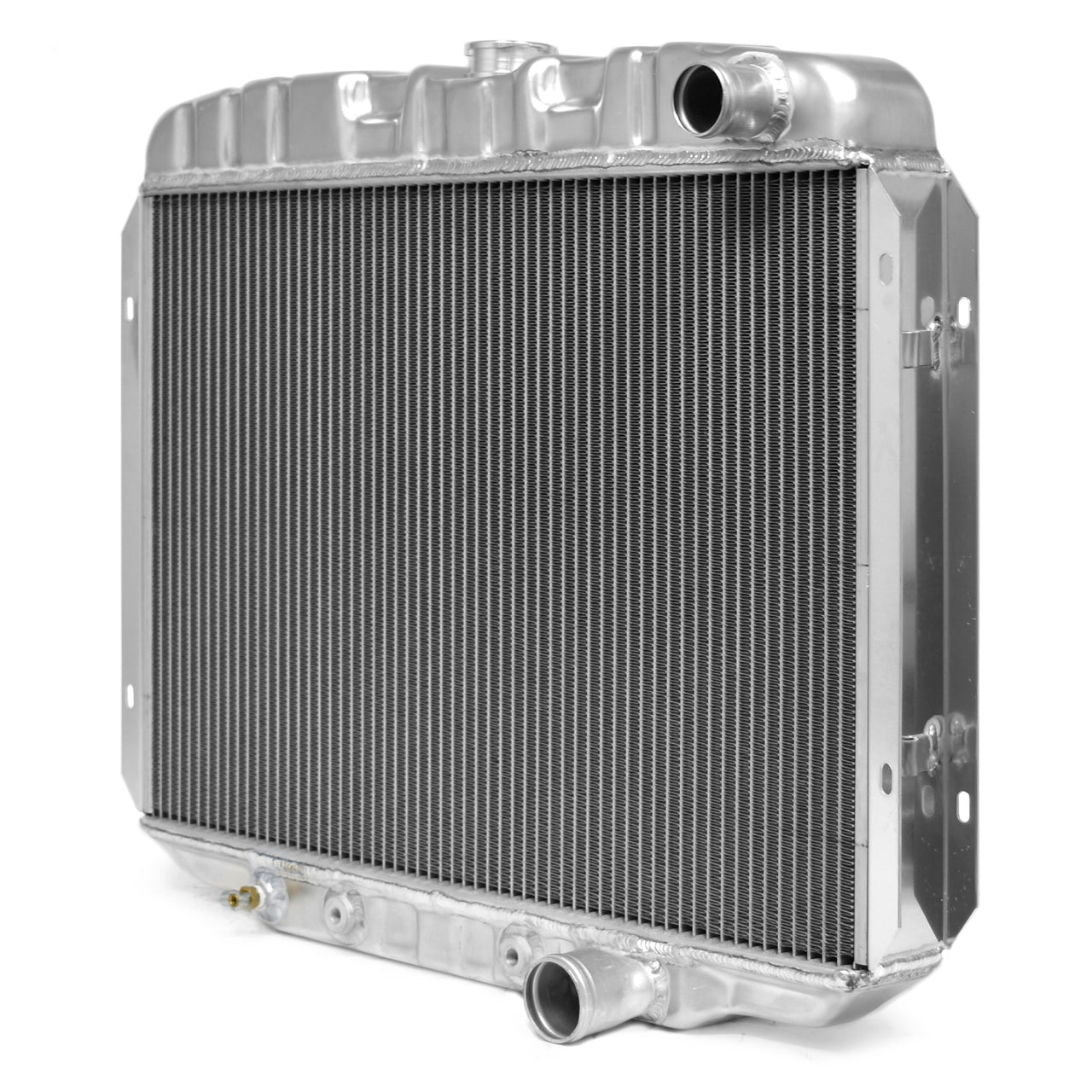 High-Flow Aluminum Radiator | 2-Row | 24 inch | 289 302 351W V8 | 1968-69 Ford Mustang
