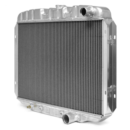High-Flow Aluminum Radiator | 2-Row | 24 inch | 289 302 351W V8 | 1968-69 Ford Mustang