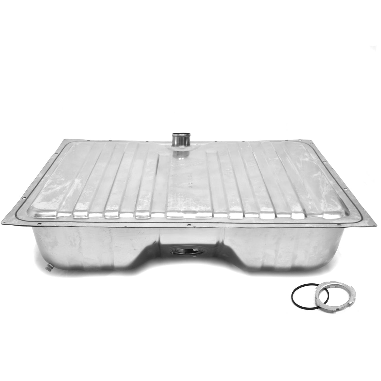 Stainless Steel Fuel Tank | 16 Gallon with Drain | 1965-68 Ford Mustang