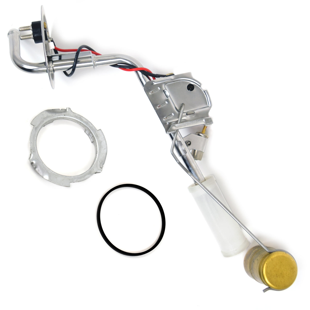 Stainless Fuel Sending Unit with Low Level Sensor | 3/8" Outlet | 1971-73 Ford Mustang