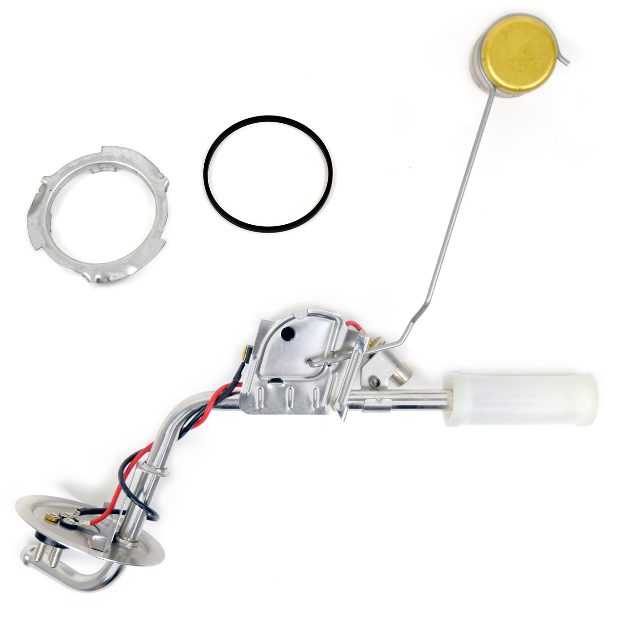 Stainless Fuel Sending Unit with Low Level Sensor | 3/8" Outlet | 1971-73 Ford Mustang
