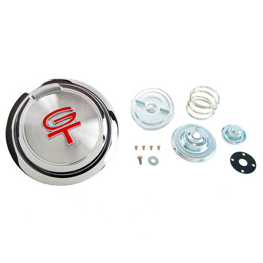 Pop-Open Fuel Cap | Red GT Emblem | 1968 Ford Mustang
