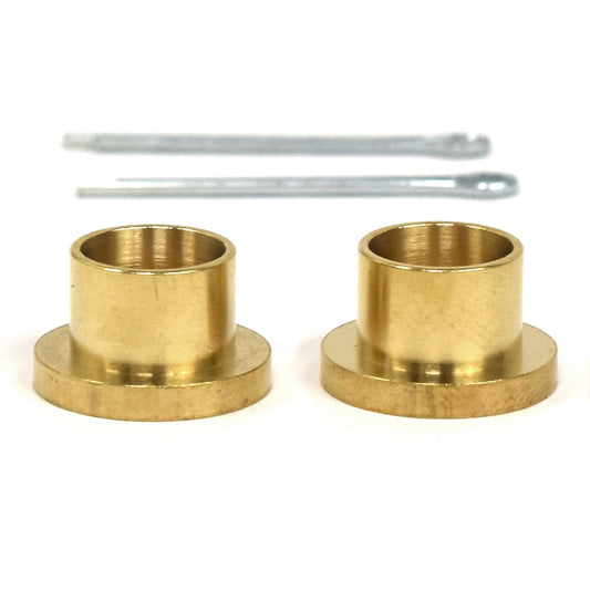 Clutch Rod Bushings with Cotter Pins | Pair | Brass | 3/8" ID | 1965-73 Ford Mustang