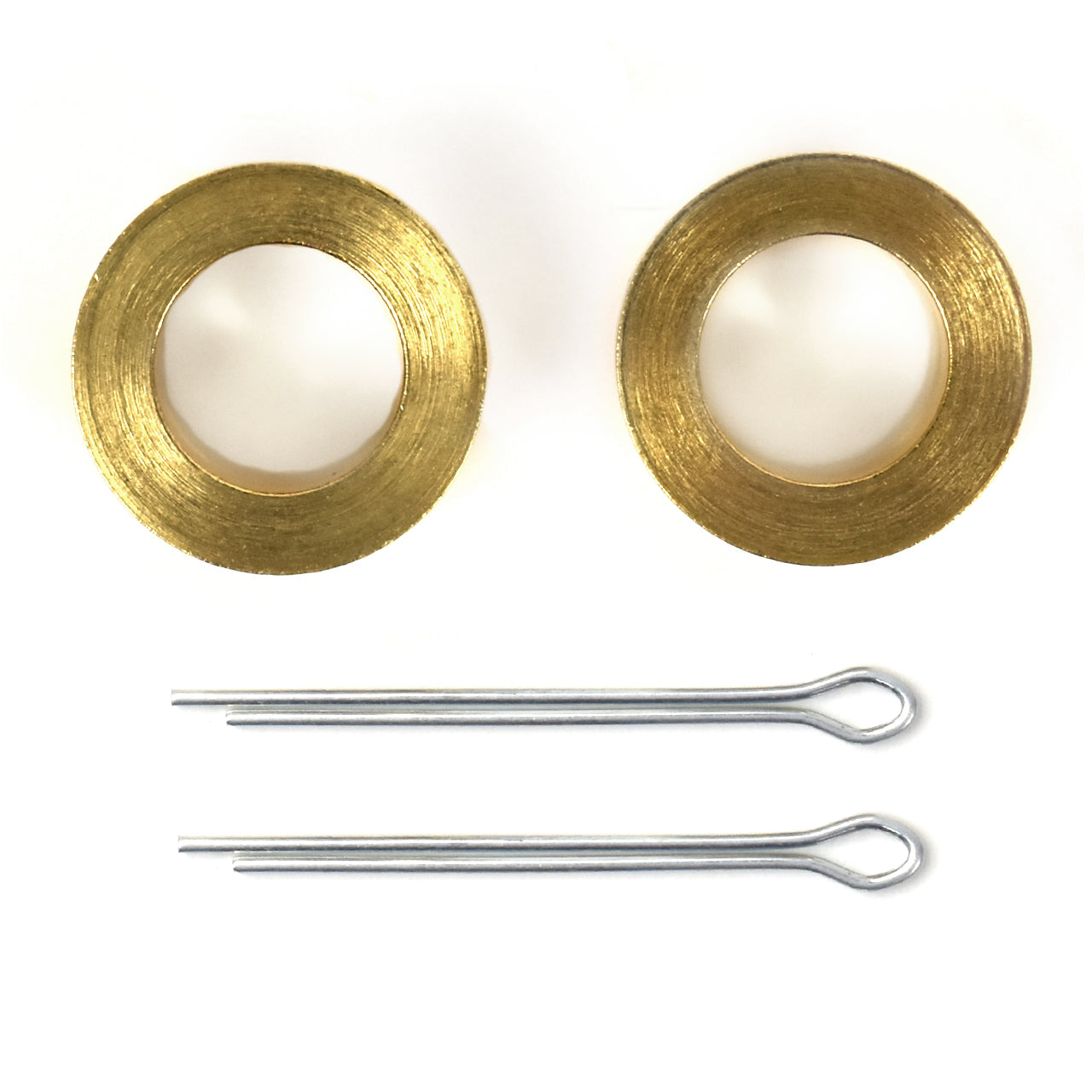 Clutch Rod Bushings with Cotter Pins | Pair | Brass | 3/8" ID | 1965-73 Ford Mustang