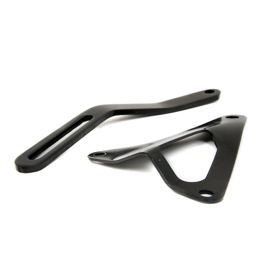 Black Alternator Brackets Set | Non-Smog | 289 / 302 / 351W | 1965-69 Ford Mustang