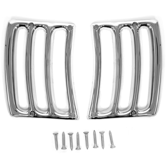 Chrome Headlight Bucket Extension Trim | Pair | 1964-66 Ford Mustang