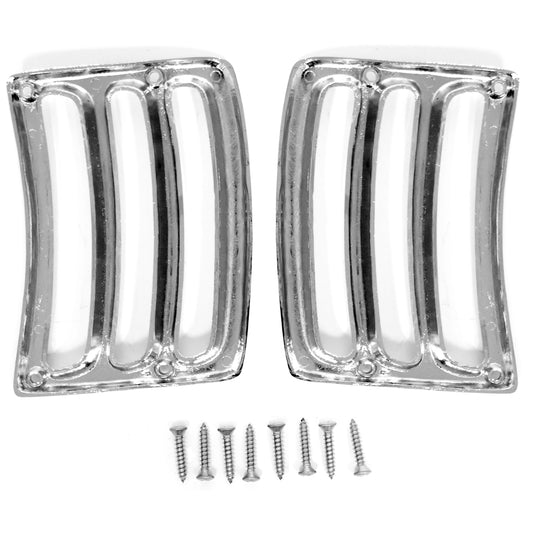 Chrome Headlight Bucket Extension Trim | Pair | 1964-66 Ford Mustang