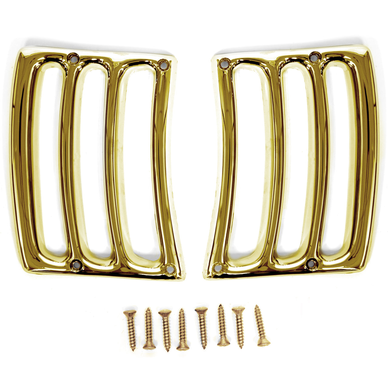 Gold Headlight Bucket Extension Trim | Pair | 1964-66 Ford Mustang