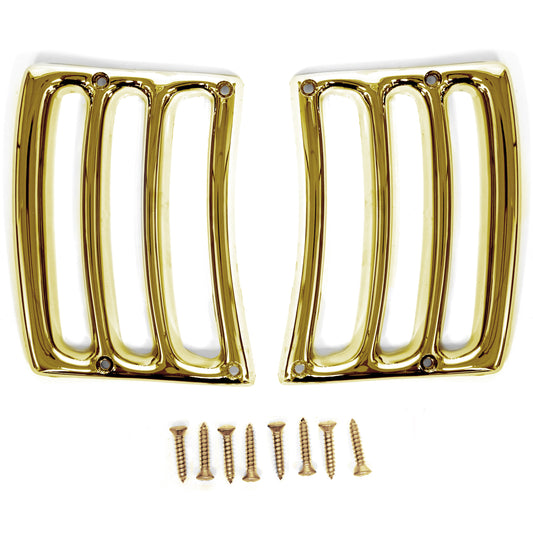 Gold Headlight Bucket Extension Trim | Pair | 1964-66 Ford Mustang
