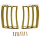 Gold Headlight Bucket Extension Trim | Pair | 1964-66 Ford Mustang