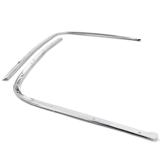 Convertible Top Boot Hockey Stick Trim Moldings | Pair | 1967 Ford Mustang