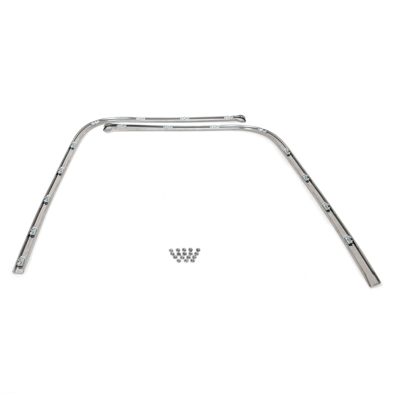 Convertible Top Boot Hockey Stick Trim Moldings | Pair | 1968 Ford Mustang