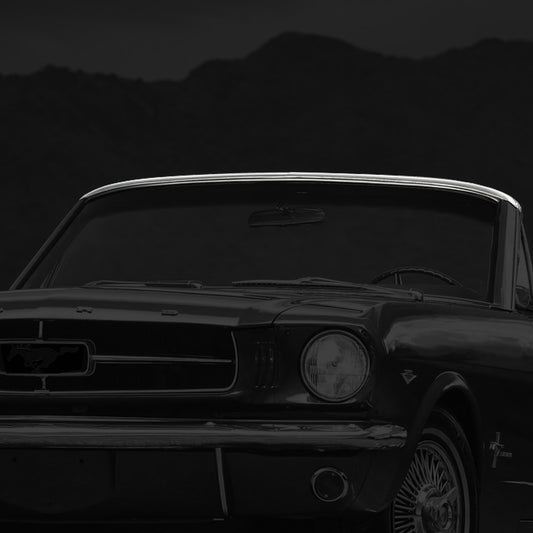 Top Windshield Trim Molding | Polished Stainless | Convertible | 1965-68 Ford Mustang