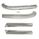 Top Windshield & Side Pillar Trim Molding Set | Polished Stainless | Convertible | 1965-68 Ford Mustang