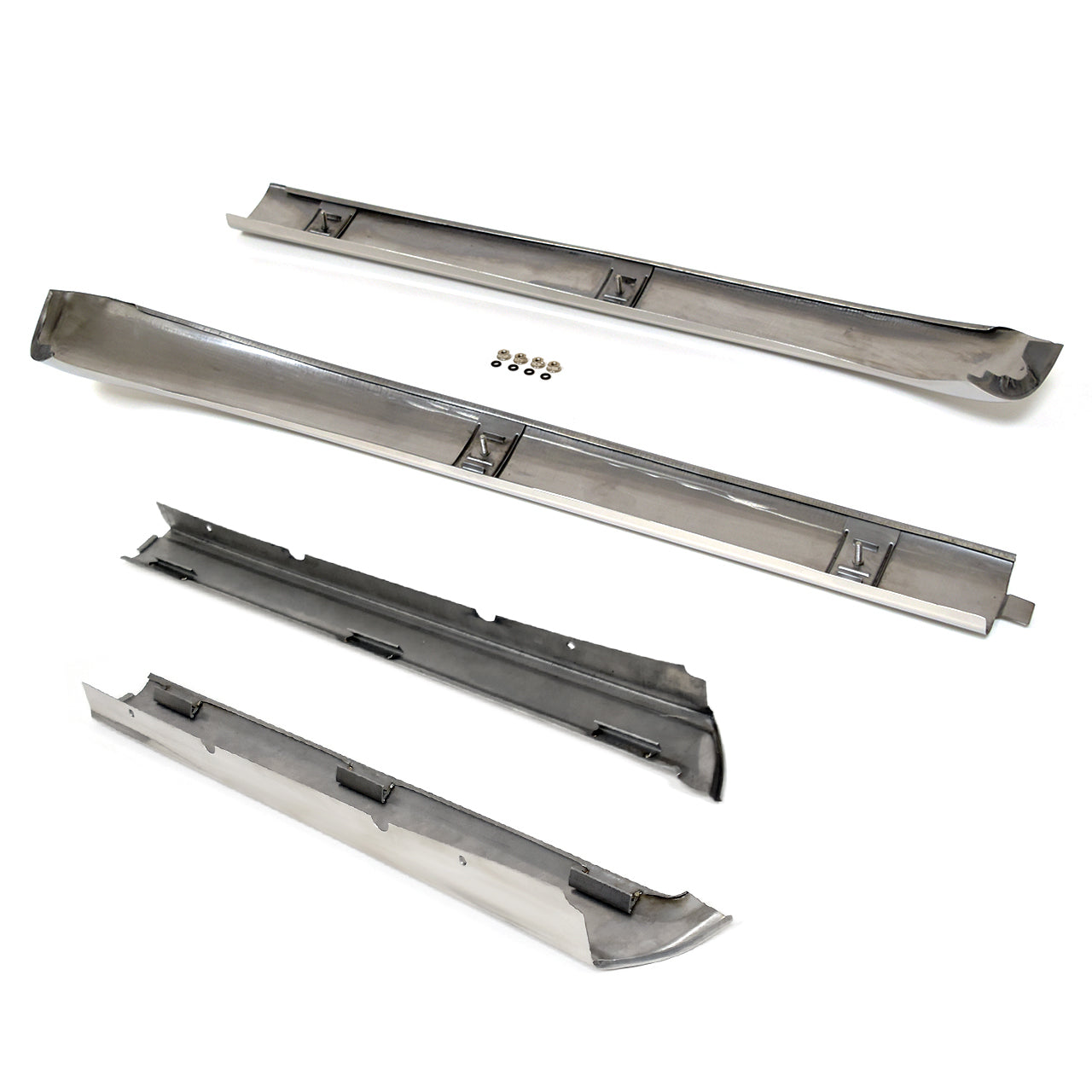 Top Windshield & Side Pillar Trim Molding Set | Polished Stainless | Convertible | 1965-68 Ford Mustang