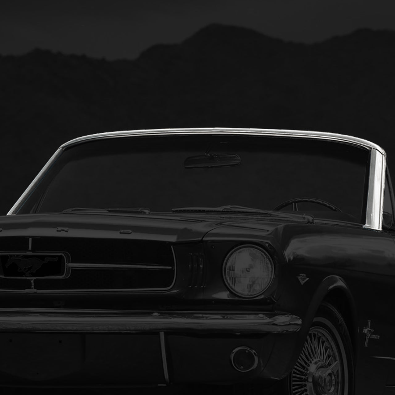 Top Windshield & Side Pillar Trim Molding Set | Polished Stainless | Convertible | 1965-68 Ford Mustang