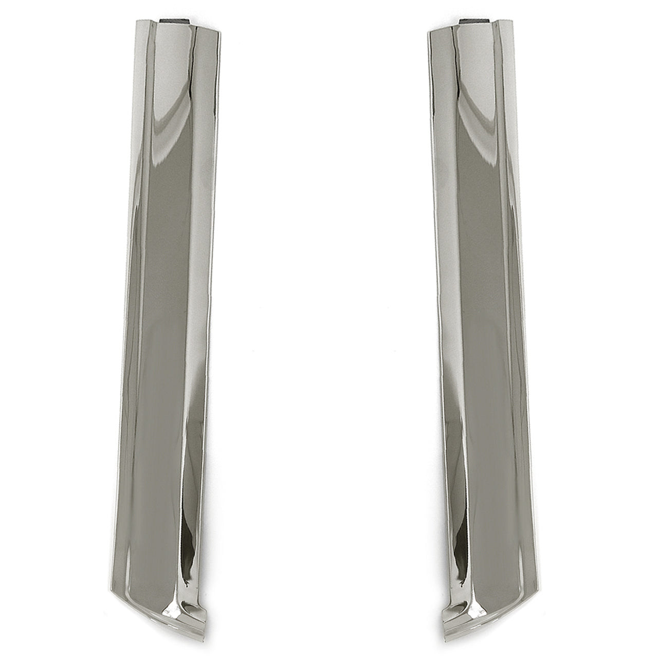 Windshield Side Pillar Moldings | Polished Stainless | Convertible | 1965-68 Ford Mustang
