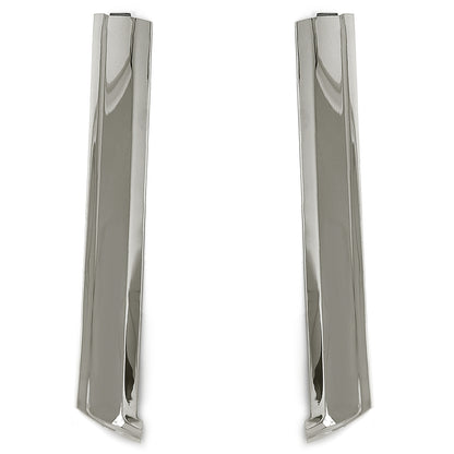 Windshield Side Pillar Moldings | Polished Stainless | Convertible | 1965-68 Ford Mustang