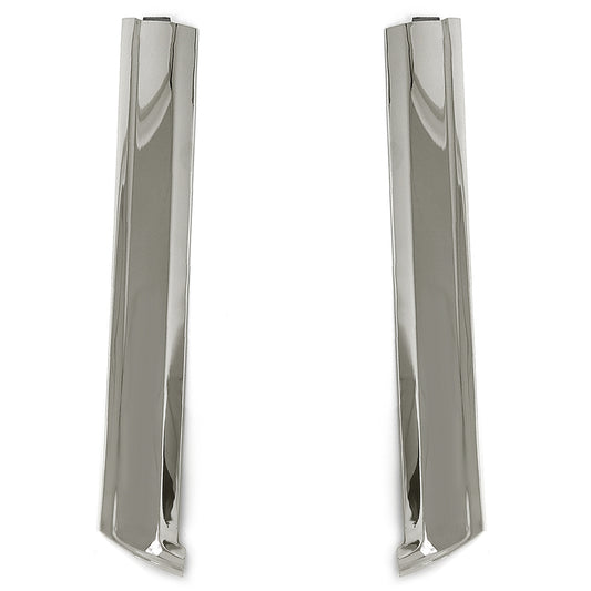 Windshield Side Pillar Moldings | Polished Stainless | Convertible | 1965-68 Ford Mustang