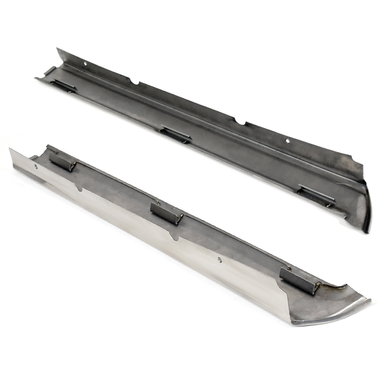 Windshield Side Pillar Moldings | Polished Stainless | Convertible | 1965-68 Ford Mustang