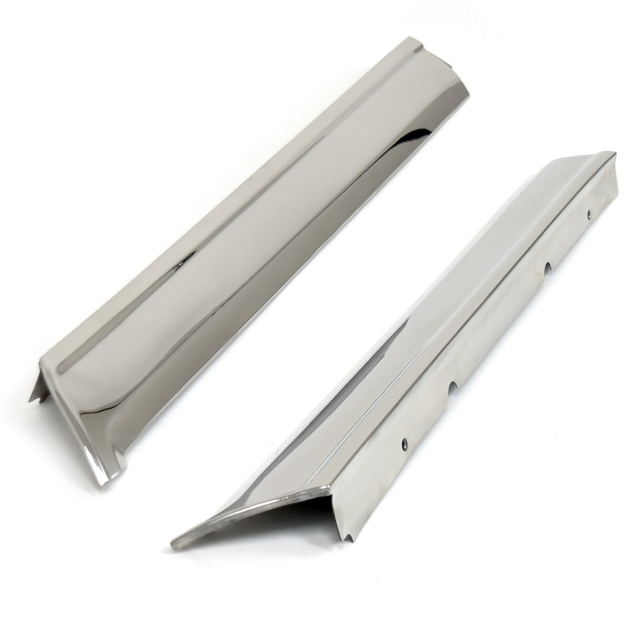 Windshield Side Pillar Moldings | Polished Stainless | Convertible | 1965-68 Ford Mustang