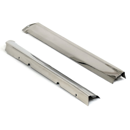 Windshield Side Pillar Moldings | Polished Stainless | Convertible | 1965-68 Ford Mustang