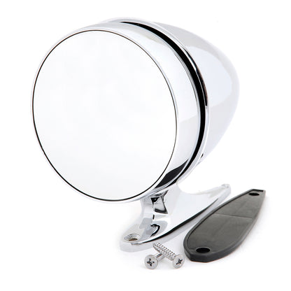 Chrome Bullet Side Mirror | Long Base | LH | 1965-68 Ford Mustang