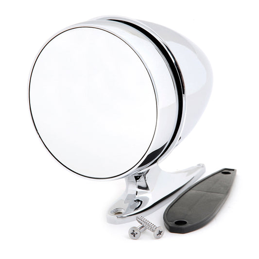 Chrome Bullet Side Mirror | Long Base | LH | 1965-68 Ford Mustang