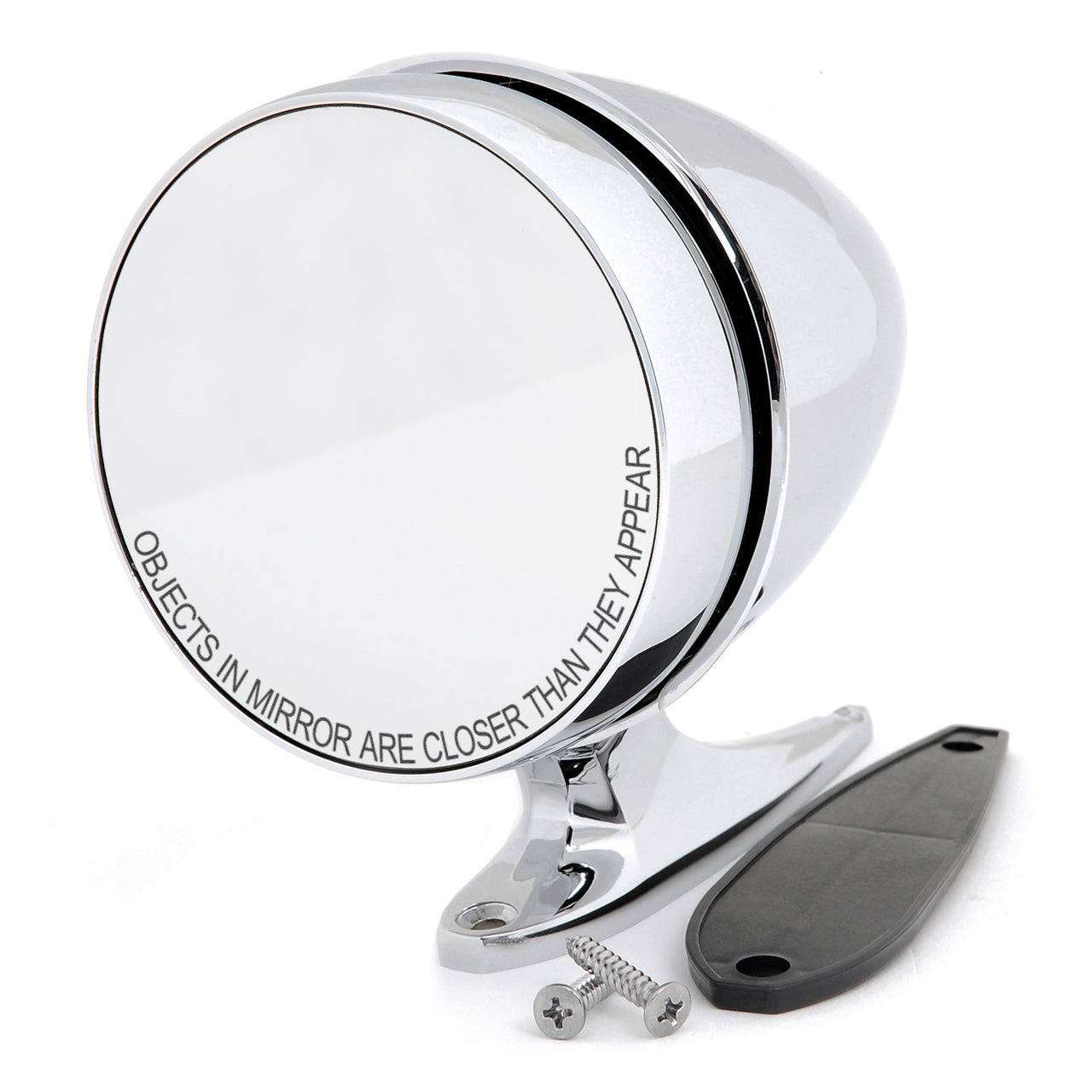 Chrome Bullet Side Mirror | Long Base | Convex | RH | 1965-68 Ford Mustang