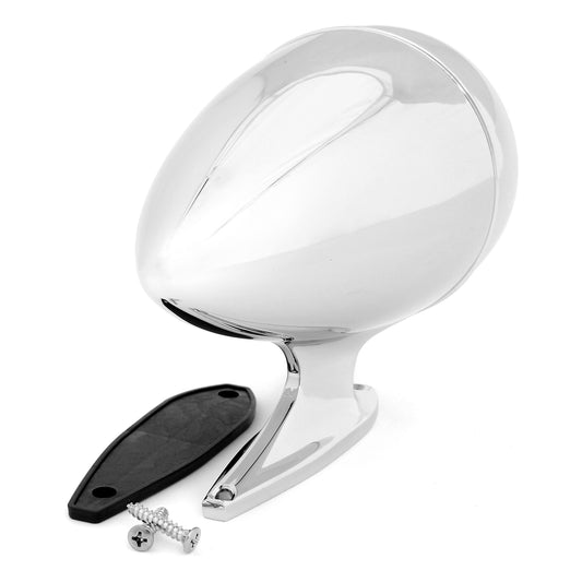 Chrome Bullet Side Mirror | Short Base | LH | 1965-68 Ford Mustang