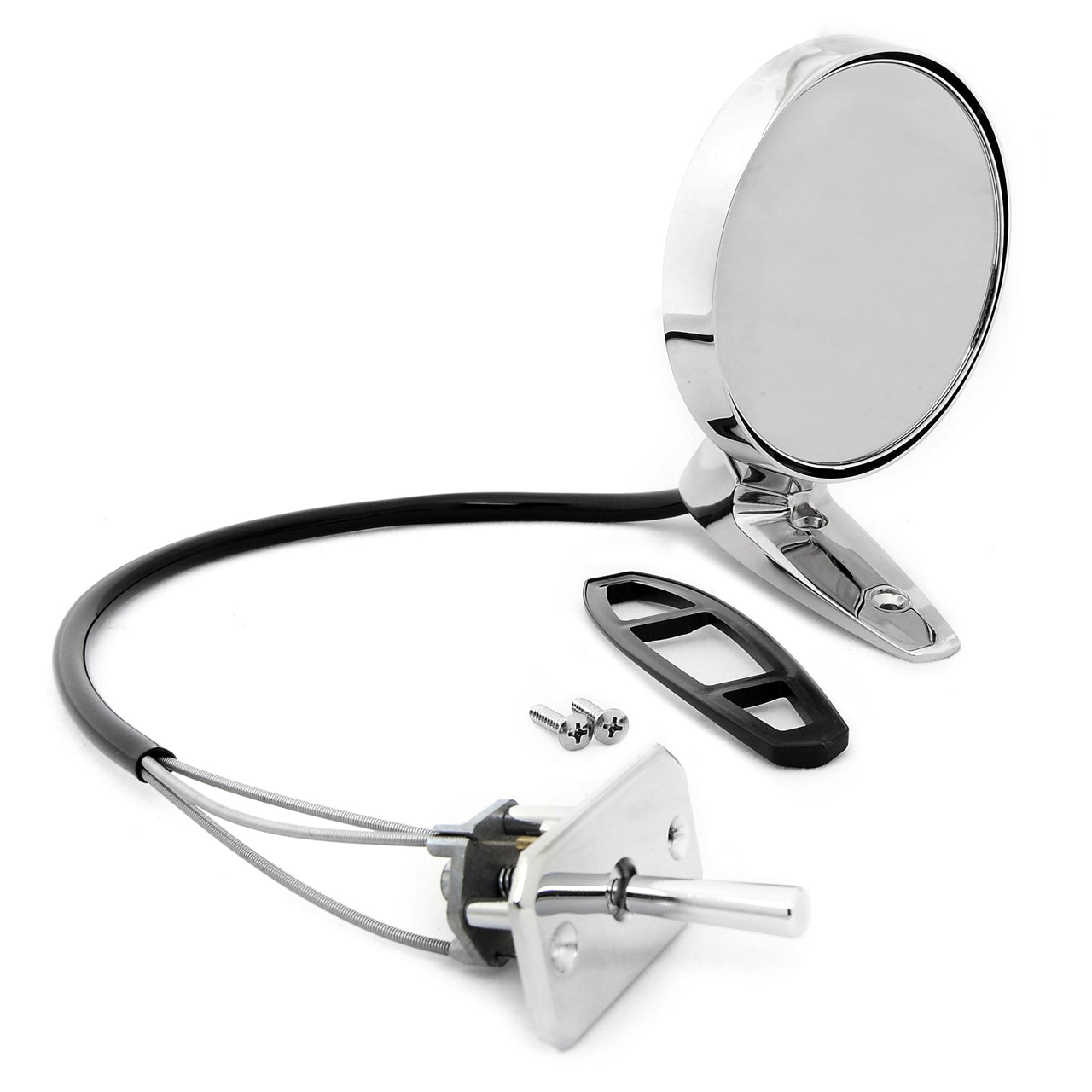 Remote Chrome Side Mirror | LH | 1965-66 Ford Mustang