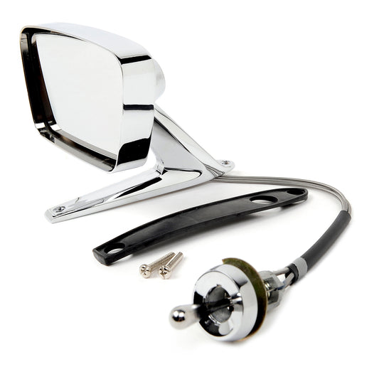 Remote Chrome Side Mirror | LH | 1967-68 Ford Mustang