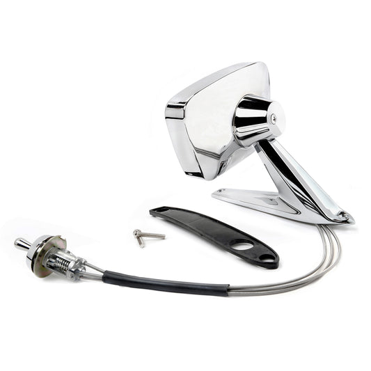 Remote Chrome Side Mirror | LH | 1967-68 Ford Mustang