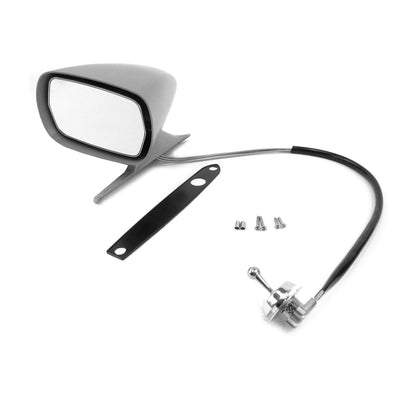 Racing Side Mirror | Remote | Primer | LH | 1969-70 Ford Mustang