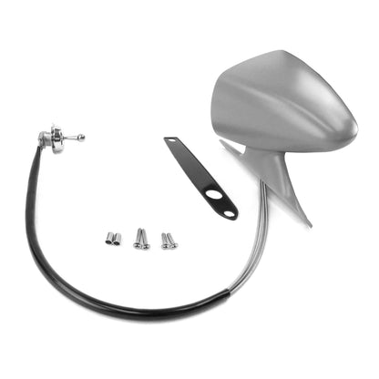 Racing Side Mirror | Remote | Primer | LH | 1969-70 Ford Mustang