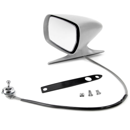 Racing Side Mirror | Remote | Primer | LH | 1971-73 Ford Mustang